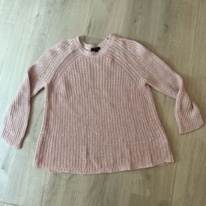 J. Crew Soft Blush Linen Knit Sweater women’s L